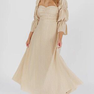 Worth Collective Corrine Tiered Sleeve Maxi Dress